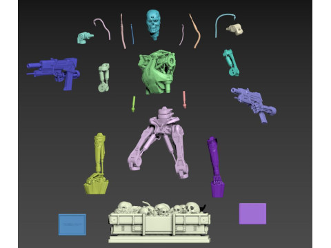 Terminator T-800 Endoskeleton 3D Принт Модель