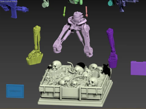 Terminator T-800 Endoskeleton 3D Print Model