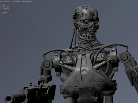 Terminator T-800 Endoskeleton 3D Print Model