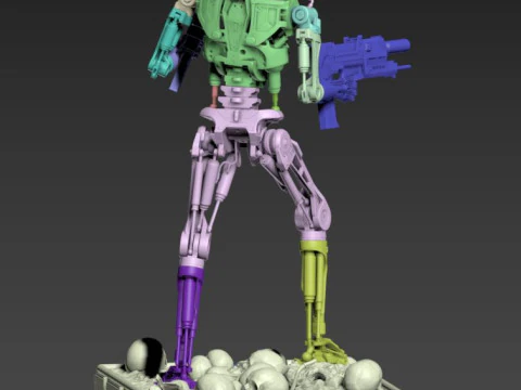 Terminator T-800 Endoskeleton 3D Print Model