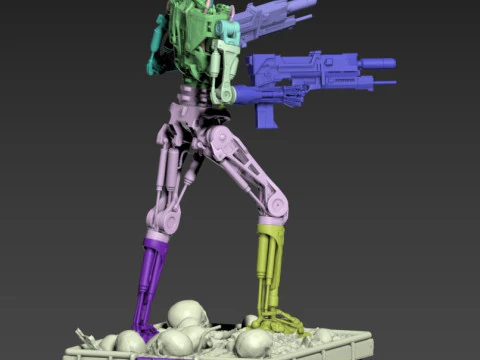 Terminator T-800 Endoskeleton 3D Print Model