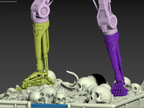Terminator T-800 Endoskeleton 3D Print Model