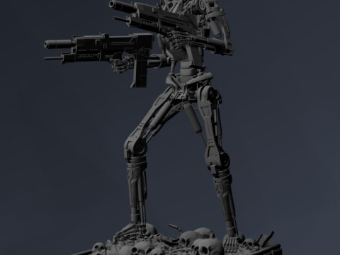 Terminator T-800 Endoskeleton 3D Принт Модель
