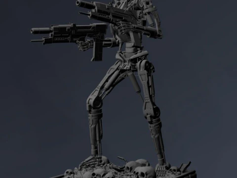 Terminator T-800 Endoskeleton 3D Print Model