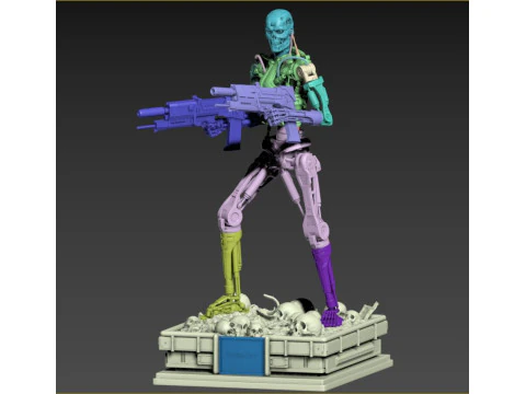 Terminator T-800 Endoskeleton 3D Print Model