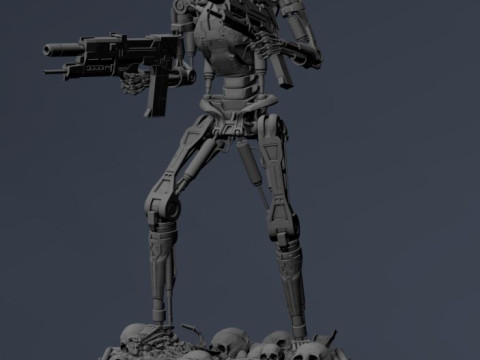 Terminator T-800 Endoskeleton 3D Принт Модель