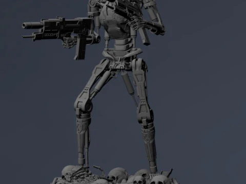 Terminator T-800 Endoskeleton 3D Print Model