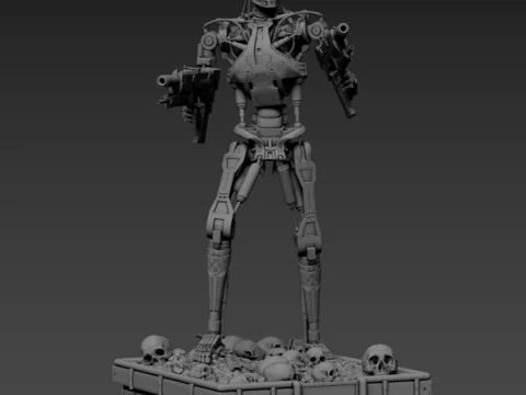 Terminator T-800 Endoskeleton 3D Print Model