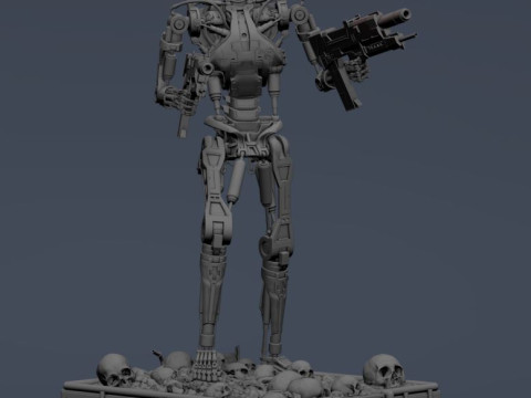 Terminator T-800 Endoskeleton 3D Принт Модель