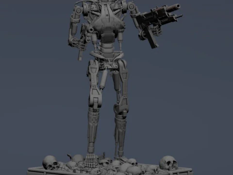 Terminator T-800 Endoskeleton 3D Print Model