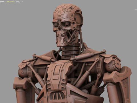 T-600 Terminator Salvation V2 3D-printmodel