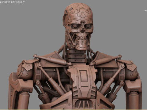 T-600 Terminator Salvation V2 3D-printmodel