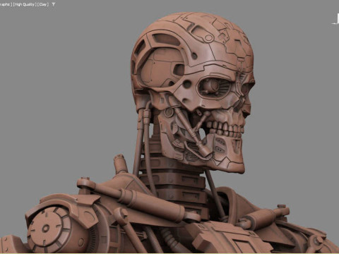 T-600 Terminator Salvation V2 3D-printmodel