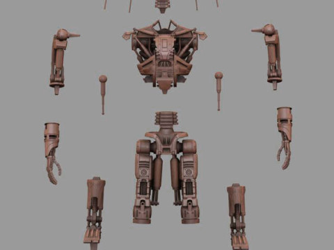 T-600 Terminator Salvation V2 3D-printmodel