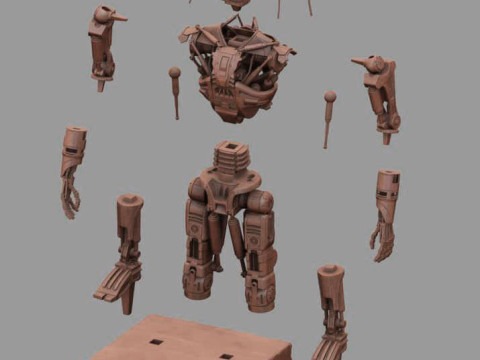 T-600 Terminator Salvation V2 3D-printmodel