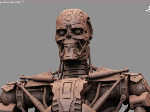 T-600 Terminator Salvation V2 3D-printmodel