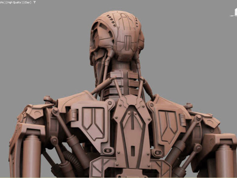 T-600 Terminator Salvation V2 3D-printmodel
