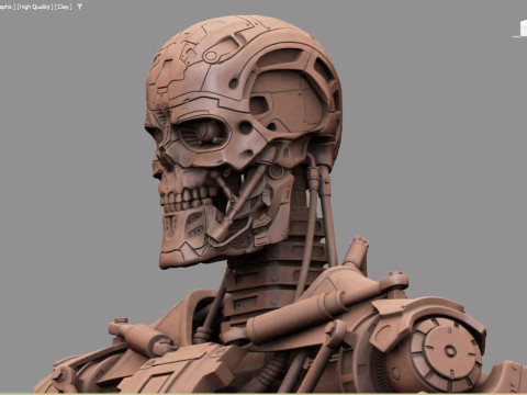 T-600 Terminator Salvation V2 3D-printmodel