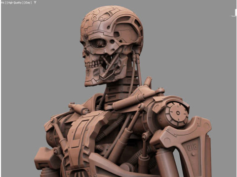T-600 Terminator Salvation V2 3D-printmodel