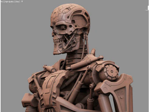 T-600 Terminator Salvation V2 3D Print Model