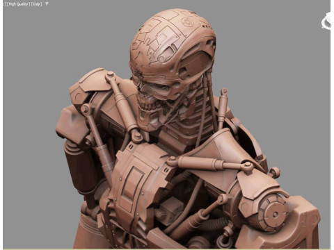 T-600 Terminator Salvation V2 3D-printmodel