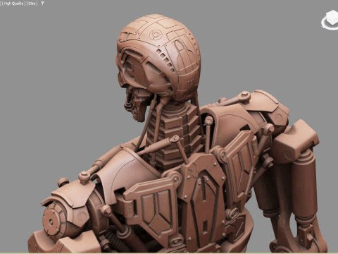 T-600 Terminator Salvation V2 3D-printmodel