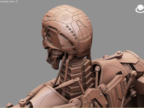 T-600 Terminator Salvation V2 3D-printmodel