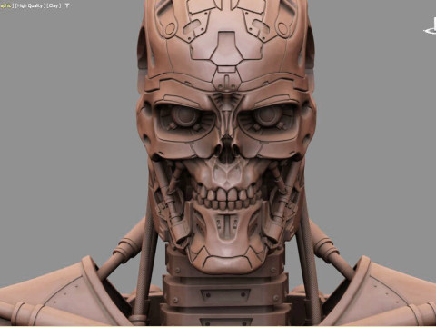 T-600 Terminator Salvation V2 3D-printmodel