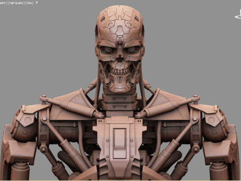 T-600 Terminator Salvation V2 3D-printmodel