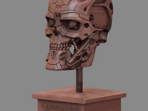 T-600 Skull Terminator Salvation Replica 3D print model 3D Принт Модель