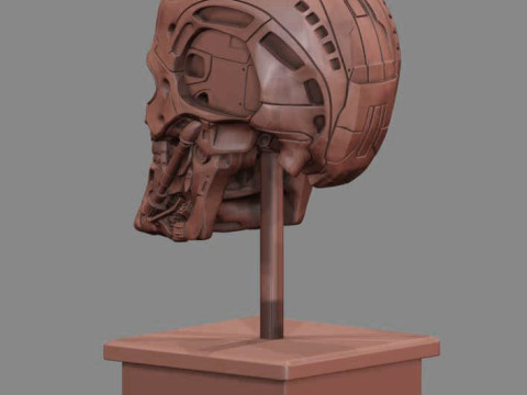 T-600 Skull Terminator Salvation Replica 3D print model 3D Принт Модель