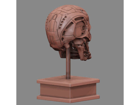 T-600 Skull Terminator Salvation Replica 3D print model 3D Принт Модель