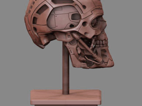 T-600 Skull Terminator Salvation Replica 3D print model 3D Принт Модель