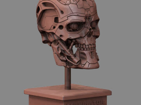 T-600 Skull Terminator Salvation Replica 3D print model 3D Принт Модель