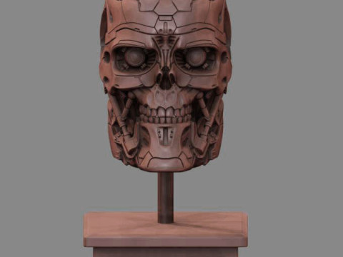 T-600 Skull Terminator Salvation Replica 3D print model 3D Принт Модель