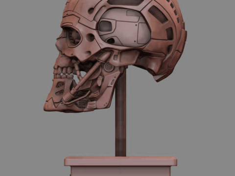 T-600 Skull Terminator Salvation Replica 3D print model 3D Принт Модель