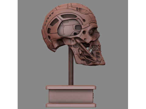 T-600 Skull Terminator Salvation Replica 3D print model 3D Принт Модель
