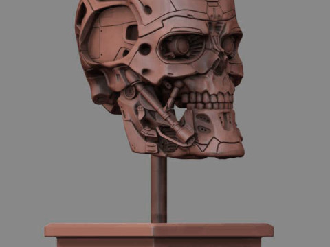 T-600 Skull Terminator Salvation Replica 3D print model 3D Принт Модель