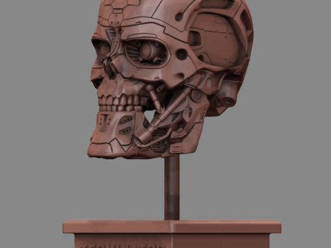 T-600 Skull Terminator Salvation Replica 3D print model 3D Принт Модель