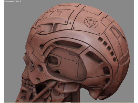 T-600 Skull Terminator Salvation Replica 3D print model 3D Принт Модель