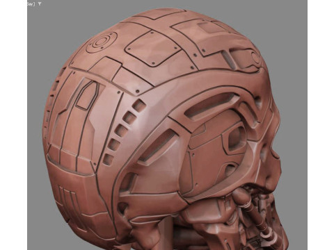 T-600 Skull Terminator Salvation Replica 3D print model 3D Принт Модель