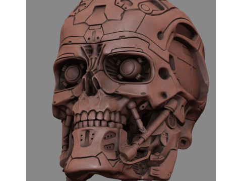 T-600 Skull Terminator Salvation Replica 3D print model 3D Принт Модель