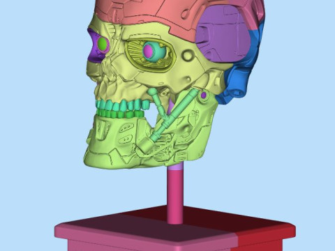 T-600 Skull Terminator Salvation Replica 3D print model 3D Принт Модель