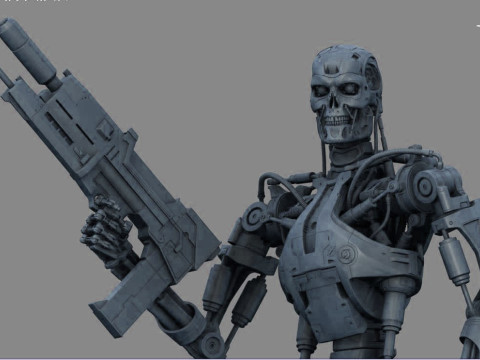Terminator T-800 Endoskeleton Rekvizit T2 V4 3D Print Model