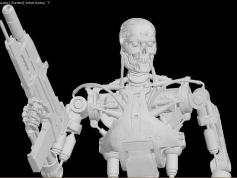 Terminator T-800 Endoskeleton Rekvizit T2 V4 3D Print Model