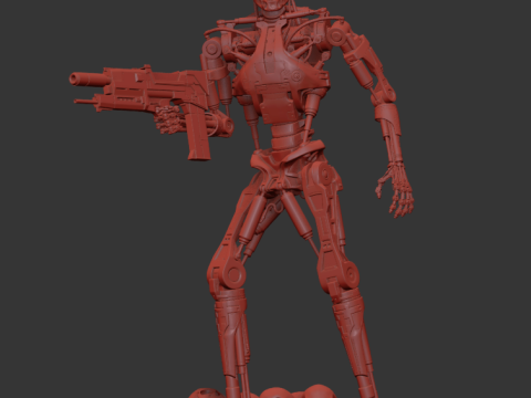 Terminator T-800 Endoskeleton Rekvizit T2 V5 3D 프린트 모델
