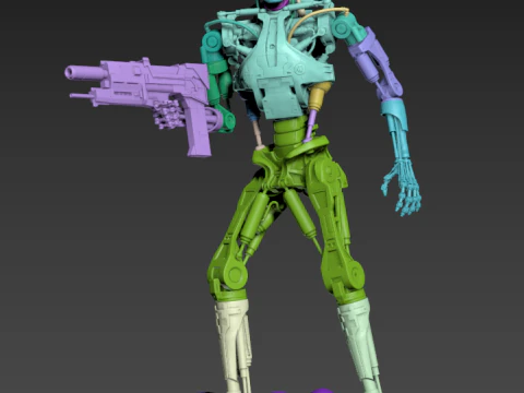 Terminator T-800 Endoskeleton Rekvizit T2 V5 3D Print Model