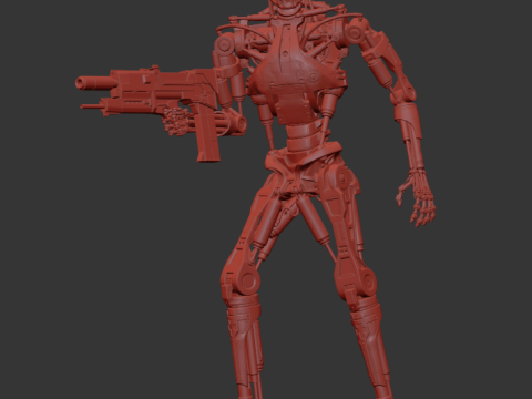 Terminator T-800 Endoskeleton Rekvizit T2 V5 3D 프린트 모델