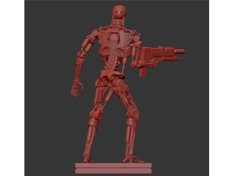 Terminator T-800 Endoskeleton Rekvizit T2 V5 3D 프린트 모델