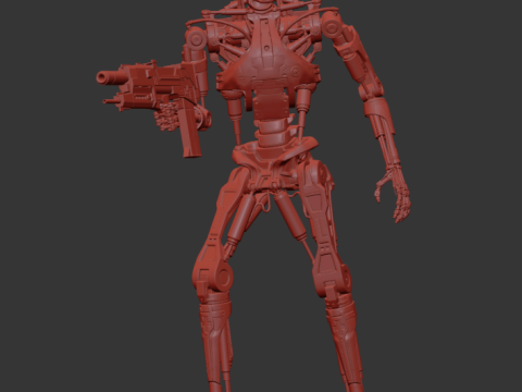 Terminator T-800 Endoskeleton Rekvizit T2 V5 3D 프린트 모델